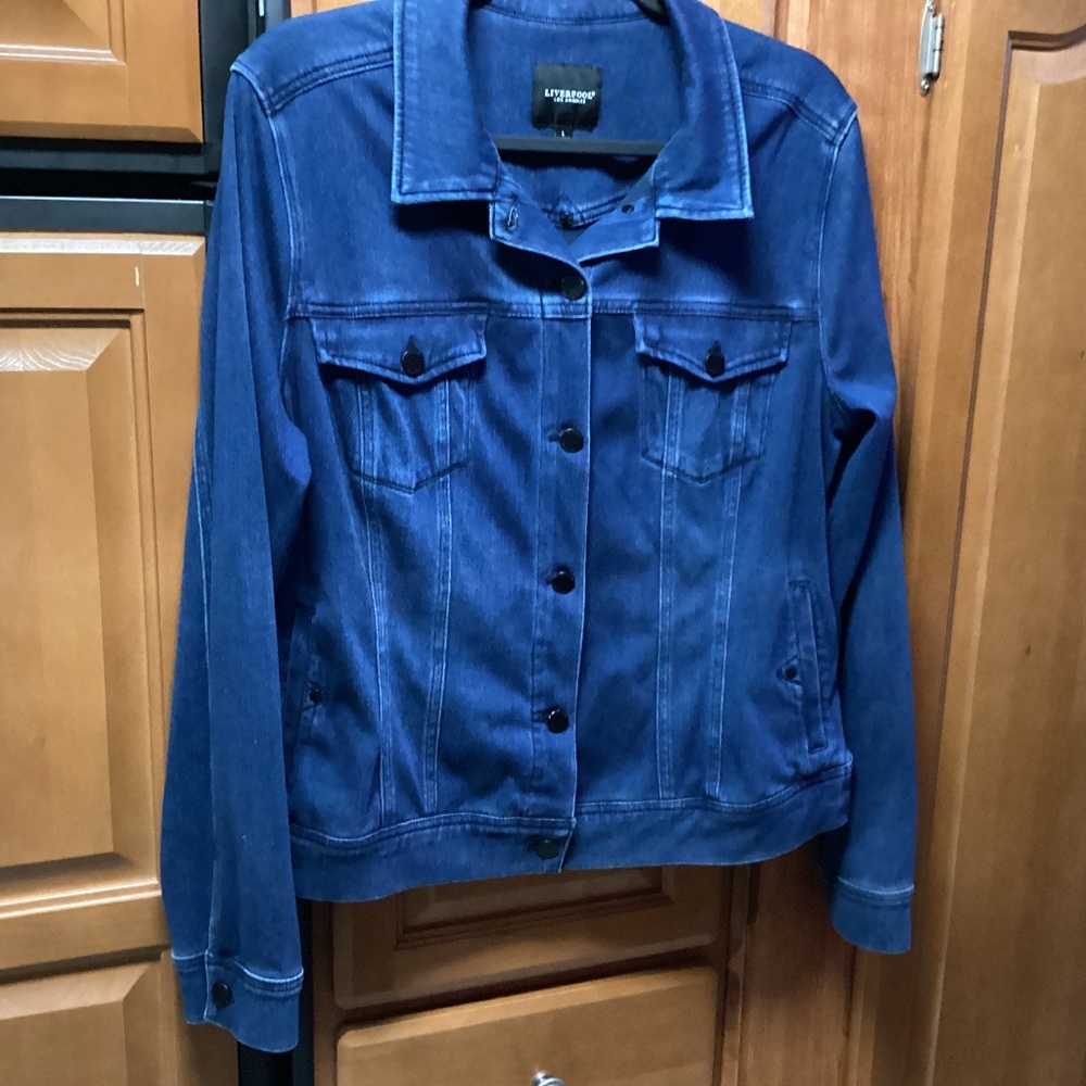 Gorgeous jean-like jacket.  Liverpool Los Angeles brand
